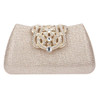 Fawziya Handbags Women Bags Bling Glitter Purse For Girls Crown Box Clutch Evening Bags