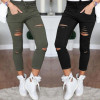COCKCON Women Denim Skinny Cut Pencil Pants High Waist Stretch Jeans Trousers Cotton Drawstring Slim Leggings COCKCON Women Denim Skinny Cut Pencil Pants High Waist Stretch Jeans Trousers Cotton Drawstring Slim Leggings