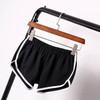 COCKCON Summer Street Fashion Shorts Women Elastic Waist Short Pants Women All-match Loose Solid Soft Cotton Casual Short Femme