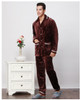 COCKCON New Luxurious Men Pajamas Winter Thickening Men Pyjamas Warm Sleepwear Lounge Pajama Sets 3XL Mens Pajamas 601318
