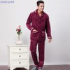 COCKCON New Luxurious Men Pajamas Winter Thickening Men Pyjamas Warm Sleepwear Lounge Pajama Sets 3XL Mens Pajamas 601318