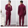 COCKCON New Luxurious Men Pajamas Winter Thickening Men Pyjamas Warm Sleepwear Lounge Pajama Sets 3XL Mens Pajamas 601318