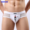 COCKCON 2017 Designed Low Waist Mens Nylon Briefs Men Sexy Briefs Penis Pouch Underwear Sexy Bikini Men Brief Underwear 650