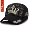 CNTANG Brand Women Embroidery Crown Baseball Cap Fashion Hip Hop Hat Cotton Snapback For Women Summer Casual Caps High Quality