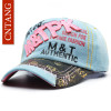 CNTANG 2017 Fashion Denim Caps Women Baseball Cap Spring Hip Hop Skull Snapback Hat Summer Casual Baseball Hats For Female