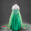 CNJiaYun Girls Dresses Snow Queen Princess Dress For Girls Cartoon Cosplay Elsa Anna Dresses Costume Clothes Kids Clothing