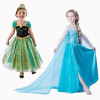 CNJiaYun Girls Dresses Snow Queen Princess Dress For Girls Cartoon Cosplay Elsa Anna Dresses Costume Clothes Kids Clothing
