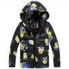 CNJiaYun Animal Girls Boys Jacket Winter Warm thick Hooded Boys Coat Cartoon Minions Lovely Children Outerwear Kids Clothing