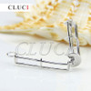 CLUCI Wish pearl Cylinder 925 sterling silver cage Tube pendant 3pcs necklace