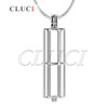 CLUCI Wish pearl Cylinder 925 sterling silver cage Tube pendant 3pcs necklace