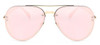 big frame Aviator gold pink Sunglasses Women Australian brand design shades metal mirror sun glasses men 2017 fashion lunettes