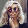 big frame Aviator gold pink Sunglasses Women Australian brand design shades metal mirror sun glasses men 2017 fashion lunettes