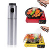 BBQ Silver Stainless Steel Olive Oil Spraying Bottle Practical Oil Injector Vinegar Sprayer Pot Cookware Kitchen Tools