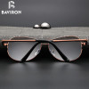 BAVIRON Wrap Aviator Sunglasses Retro Classic Designer Men Sunglasses Aluminum Polarized Sun Glasses Driving UV400 Oculos 1588