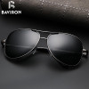 BAVIRON Wrap Aviator Sunglasses Retro Classic Designer Men Sunglasses Aluminum Polarized Sun Glasses Driving UV400 Oculos 1588