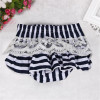 Hot Sale New 2017 Summer Baby Girsl Navy Dress 1Set Baby Girls Clothes Summer Sunsuit Infant Outfit Stripe Backless Dress Brief
