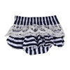 Hot Sale New 2017 Summer Baby Girsl Navy Dress 1Set Baby Girls Clothes Summer Sunsuit Infant Outfit Stripe Backless Dress Brief