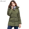 Gamiss New Long Parkas Female Women Winter Coat Thickening Cotton Winter Jacket Womens Outwear Parkas for Women Winter Outwear
