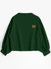 Gamiss Kawaii Harajuku Lantern Sleeve Badge Patched Sweatshirt Women Jumper Autumn 2017 Oversized Hoodies Sweatshirts Femininas