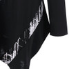 Gamiss 2018 Spring Plus Size Monochrome Asymmetric Tunic T-Shirt Women Casual Big Size Long Sleeve Tee Oversized T Shirt 5XL