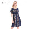 gamiss 2017 5XL Summer plus size dress print dress series women cotton plus size strapless high waist short sleeve ladies dress