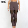 Gagaopt 2017 Women Leggings Gray Print Fashion Mesh Patchwork Elastic Skinny Fitness Leggings Sexy Nightclub Wear