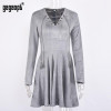 Gagaopt 2017 Jurken Spring Dress Sexy Vintage Dress Fashion Gray Bandage Boho V-neck Princess Party Dresses Vestidos Robes Gagaopt 2017 Jurken Spring Dress Sexy Vintage Dress Fashion Gray Bandage Boho V-neck Princess Party Dresses Vestidos Robes