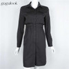 Gagalook 2016 Brand Winter Women Office Dress Pink Black Shirt Robe Vintage Retro Midi Tunic Long Sleeve Vestidos D0811 Gagalook 2016 Brand Winter Women Office Dress Pink Black Shirt Robe Vintage Retro Midi Tunic Long Sleeve Vestidos D0811
