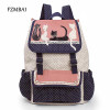 FZMBAI 2017 fashion women backpack multicolor cat backpack high quality lady canvas backpack travel Bags