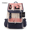FZMBAI 2017 fashion women backpack multicolor cat backpack high quality lady canvas backpack travel Bags