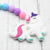 Unicorn Teething Toy Baby Shower Gift Teether Teething Toy Clip on Teether New Baby Gift Gift for New Mom Baby nipple chain