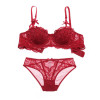 Underwear Women Bra Set Deep half cup  Plus Size Lingerie Sexy Transparent Lace Bra And Panty Set Push Up Lace Brassiere bs350 Underwear Women Bra Set Deep half cup  Plus Size Lingerie Sexy Transparent Lace Bra And Panty Set Push Up Lace Brassiere bs350