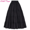 Tutu Skirt Silps Swing Rockabilly Petticoat Wide Hem Cotton Maxi Skirt Long Retro Skirt Petticoat Underskirt for Wedding Bridal