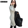 Turtleneck Women Dress Long Sleeve Autumn Winter Fashion 2017 New Korean Style High Waist Bodycon Dresses Basic Womens Clothing