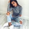 turtleneck off shoulder knitted sweater women autumn Fashion tricot pullover jumpers Pull femme oversized capes