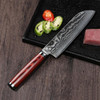 TUOHE 7 inch Chef knives Damascus steel Slicing Knives 67layers Santoku Knife VG10 steel core Meat/vegetable knife Cleaver