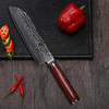 TUOHE 7 inch Chef knives Damascus steel Slicing Knives 67layers Santoku Knife VG10 steel core Meat/vegetable knife Cleaver