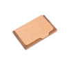 Vintage Wooden Business Card Storage Box ID Credit Cards Holder Case Organization Desktop Decoration Home Office Supplies ZA3194
