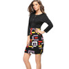 Vintage Summer Dress Female Zipper Office 2017 Vestidos De Festa Pencil Women Clothing Sexy Bodycon Clothes Robe Party Dresses