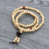 Vintage Sandalwood Buddhist Buddha Meditation  6mm 108 beads Wood Prayer Bead Mala Bracelet Women Men jewelry