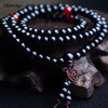 Vintage Sandalwood Buddhist Buddha Meditation  6mm 108 beads Wood Prayer Bead Mala Bracelet Women Men jewelry