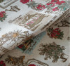 Vintage Rose half meter butterfly printed cotton linen cloth curtain cloth cotton linen fabric DIY handmade material choose