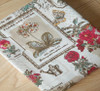 Vintage Rose half meter butterfly printed cotton linen cloth curtain cloth cotton linen fabric DIY handmade material choose