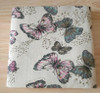Vintage Rose half meter butterfly printed cotton linen cloth curtain cloth cotton linen fabric DIY handmade material choose