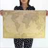 Vintage Retro Matte Kraft  Paper World Map Antique Poster Wall Sticker Home Decora 72.5*47.5CM~GS487