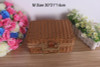 Vintage Rattan Handmade Weave Outdoor Travel Trunk Portable Storage Box Kung Fu Tea Set Picnic Suitcase Toy Basket Hand Bag New