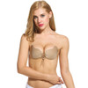 High Quality Sexy woman Self-Adhesive bra Stick On Push up Bust Front Closure Silicone Seamless Strapless Bra Invisible bra