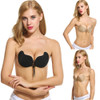 High Quality Sexy woman Self-Adhesive bra Stick On Push up Bust Front Closure Silicone Seamless Strapless Bra Invisible bra