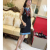 HIGH Quality Newest Fashion 2016 Summer Runway Dress Women's Sleeveless Luxury Sequined Bow Vintage Mini Dress