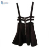 EFINNY Retro Hollow Mini Skater Cute Women Suspender Skirts Straps High Waist Skirt